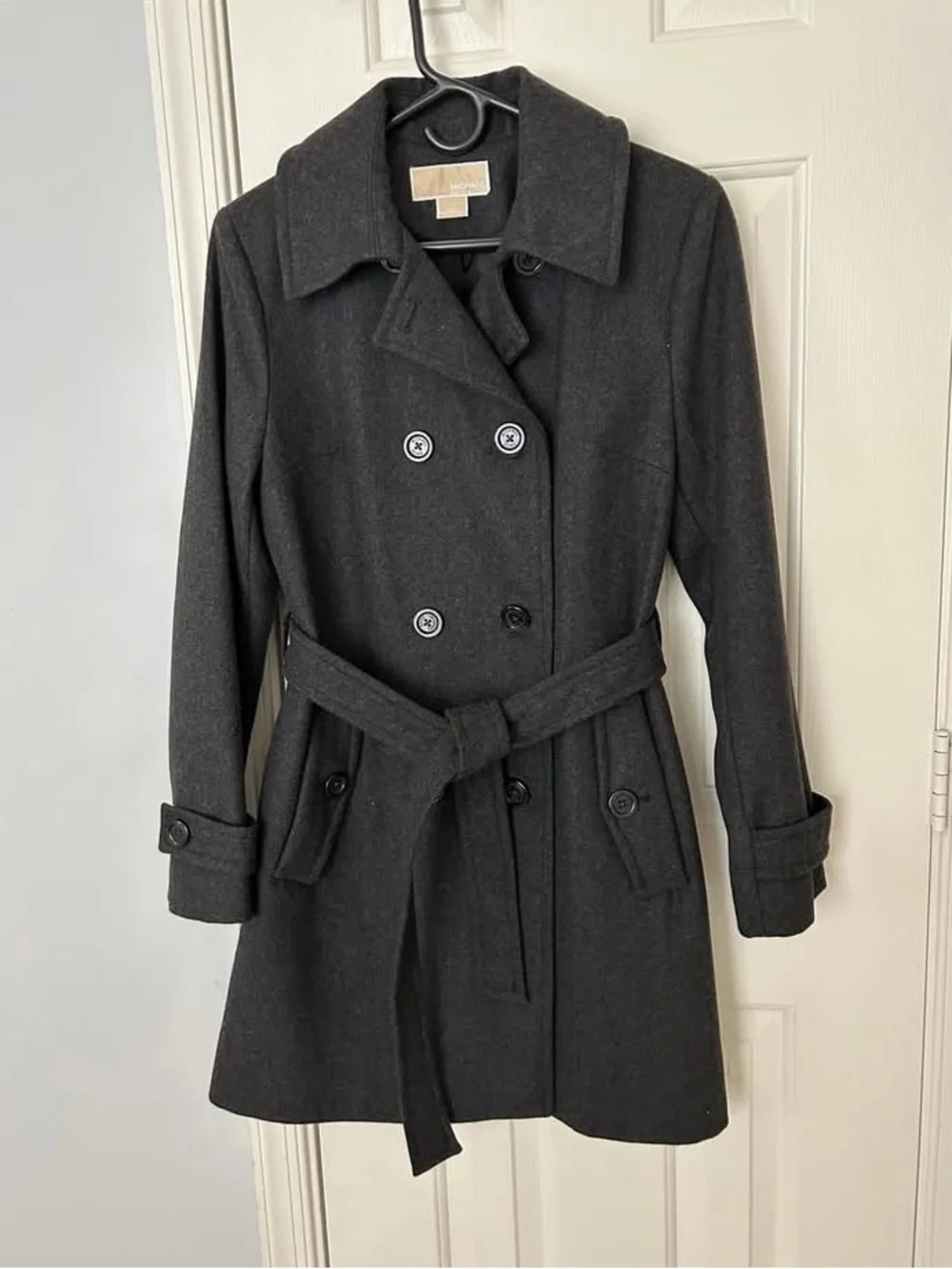 Michael Kors Classy Timeless Chic Blended Wool Coat, Outerwear